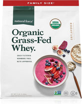 Grass Fed Organic Whey Protein Powder – Non GMO Verified, Humane Certified & Lab Tested for Toxins – Pure & Unflavored – Keto Friendly, Low Carb, and Kosher – 5 Pound A2 Protein